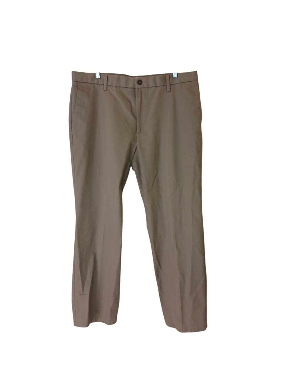 Dockers Mens Classic Fit Khaki Pants Beige Flat Front 38W x 30L Straight Leg #T9